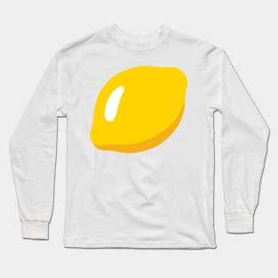 Lemon Emoticon Long Sleeve T-Shirt